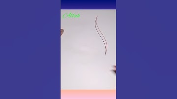 tutorial menulis kaligrafi lafadz "ALLAH"dengan menggunakan dua spidol