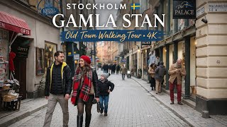 Stockholm Old Town Walk 4K | Gamla Stan Walking Tour 🇸🇪 No Talking