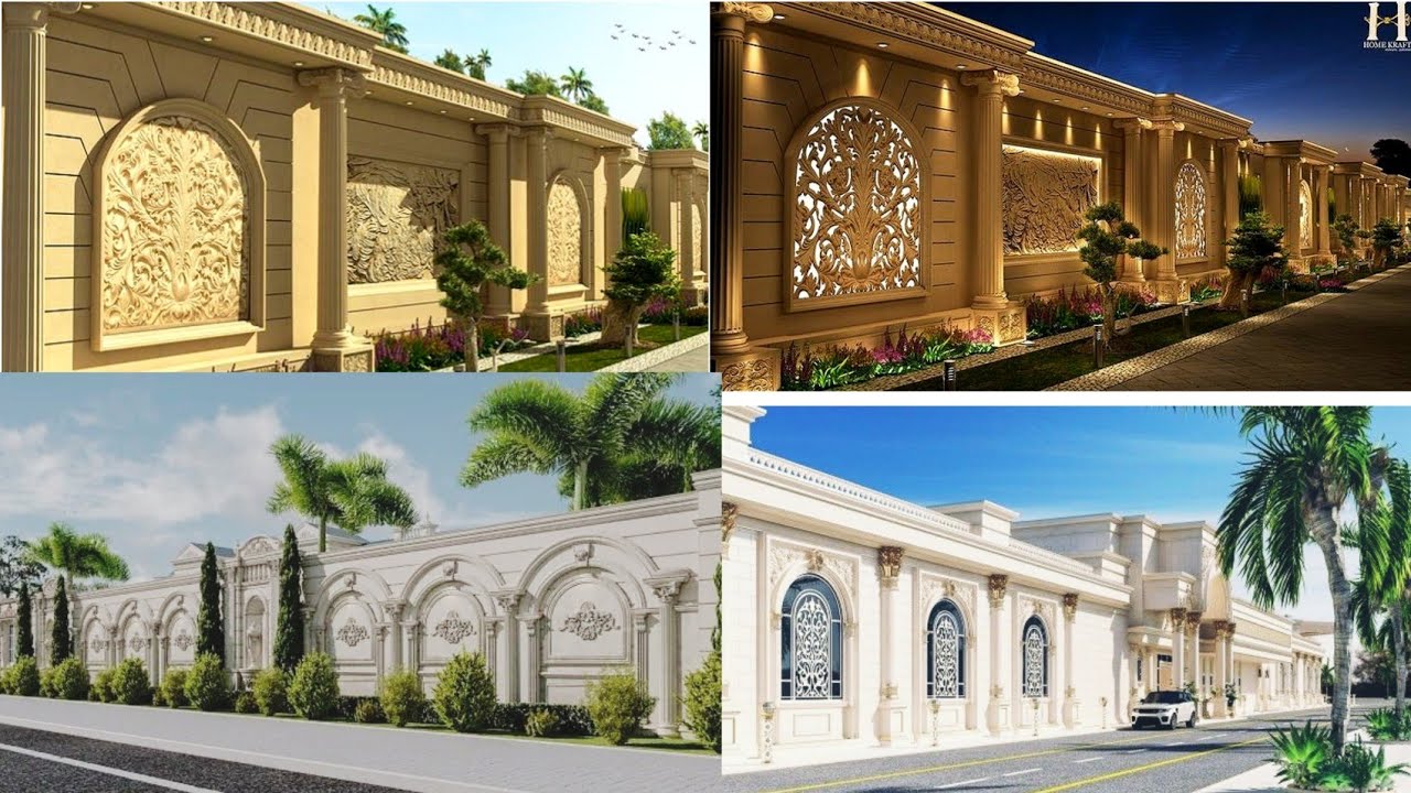 Top 45 SIMPLE AND MODERN BOUNDARY WALL DESIGN IDEAS | front ...