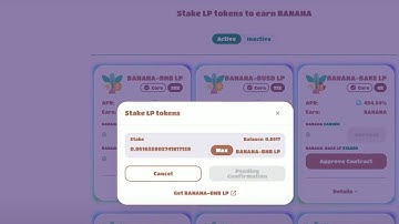 APESWAP | BANANA Token Yield Farming on Binance Smart Chain