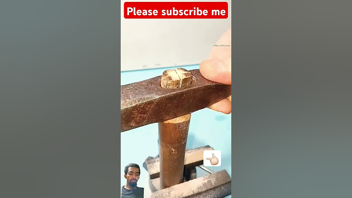 Amazing hammer handle making technique that you've probably neverseen