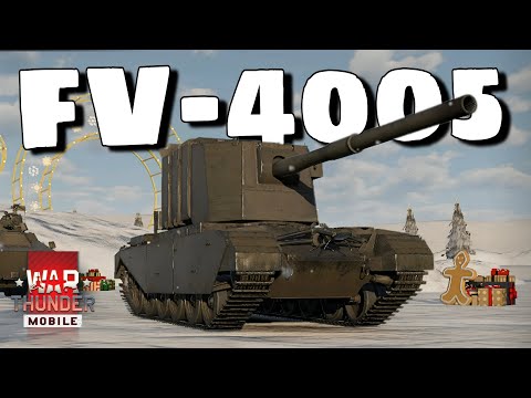 Видео: 183mm счастья "FV-4005" в War Thunder Mobile