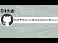 How to Host Website on Github Custom Domain