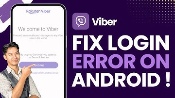 How to Fix Viber Login Error on Android !