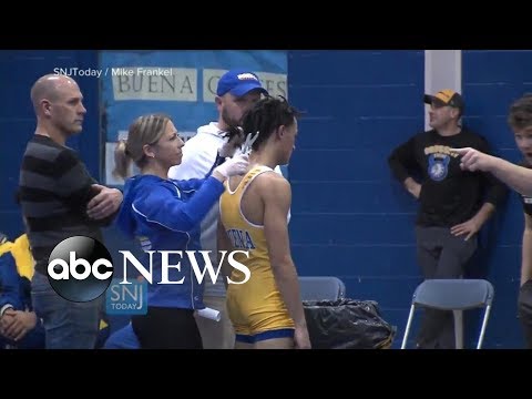 NJ high school wrestler forced to cut dreadlocks