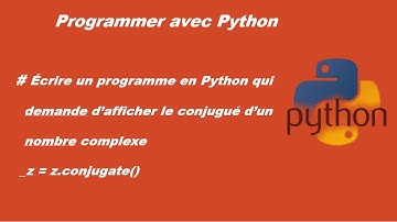 Python - afficher le conjugué d