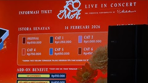 [Part 3] Informasi Harga Tiket Mahalini Koma Live In Concert 2026 Di Indonesia Dan Kuala Lumpur