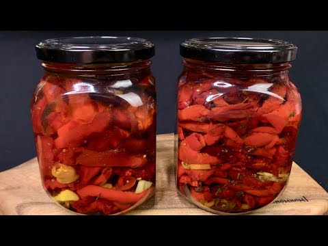 Открыли банку и АХНУЛИ! Пряный Сладкий Вяленый Перец На Зиму в Ароматном Масле!