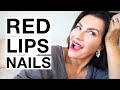 GUIDE TO EFFORTLESS FRENCH GIRL BEAUTY  I  Red Nails Red Lips