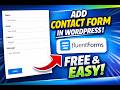 How to Add Contact Form in WordPress (FREE & Easy) | Fluent Forms