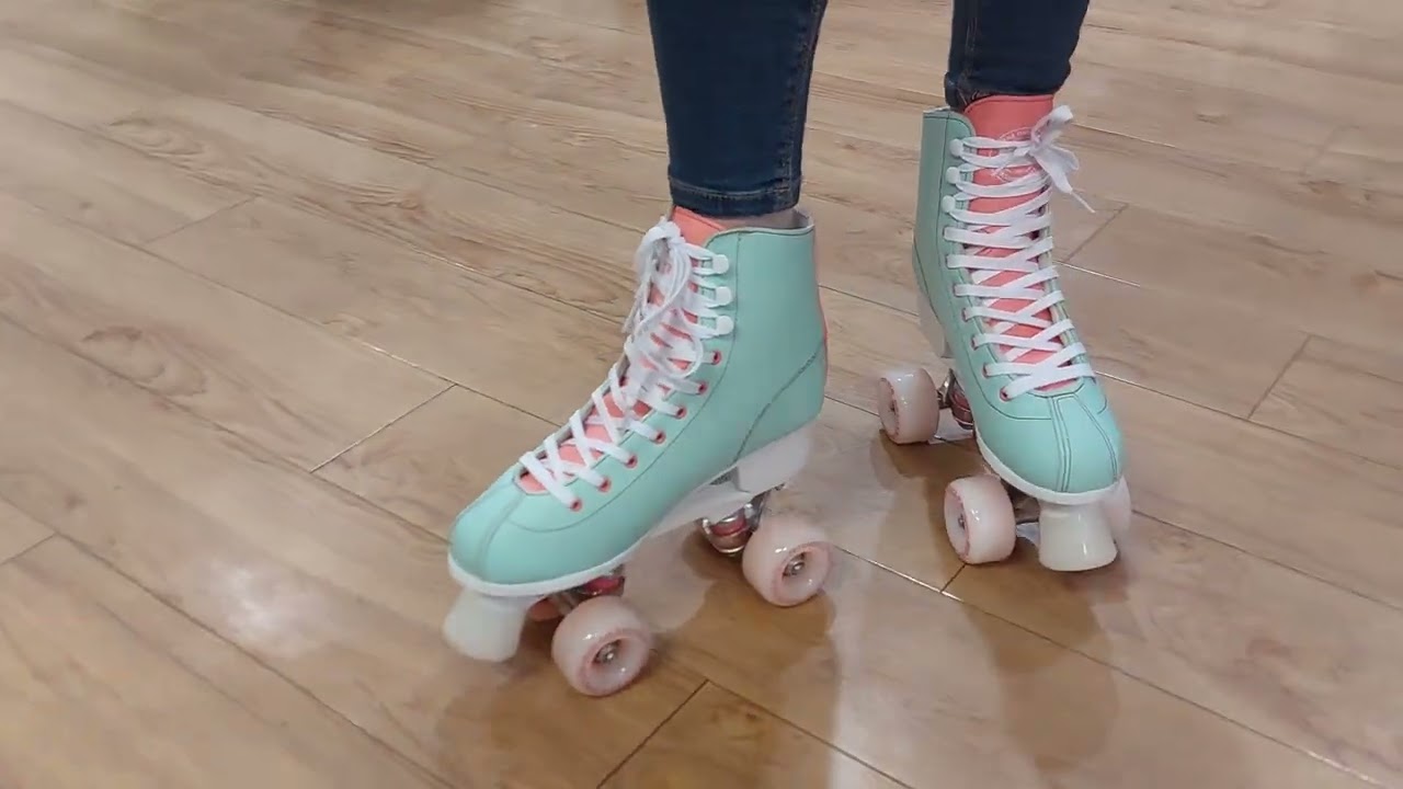 Rio Roller Script Quad Roller Skates - Coral