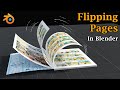 Flipping pages animation in blender  easy step by step tutorial  books  magazines  diaries etc