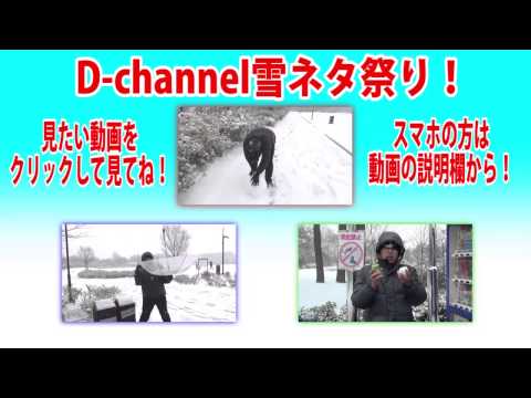 D channel雪ネタ祭り！見たい動画があれば是非見てください！