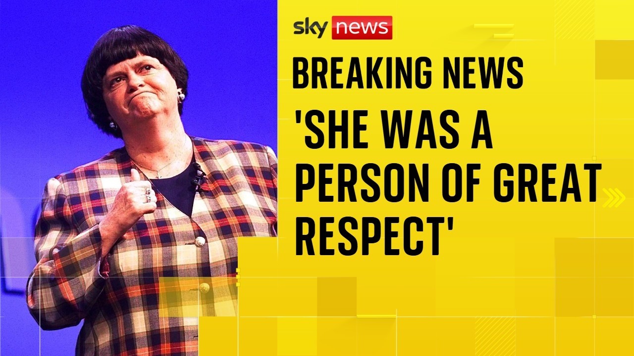 Ann Widdecombe, the former Tory minister, has died