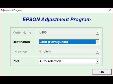 video Reset Epson L495