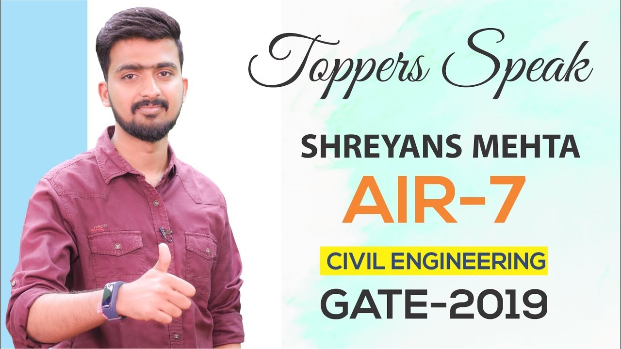 GATE 2019 Topper | Shreyans Mehta (CE, AIR-7) | MADE EASY Student | Toppers Speak