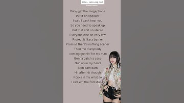 Thumbnail of lalisa rap part lyrics✨ #shorts #lisa #lalisa #blackpink