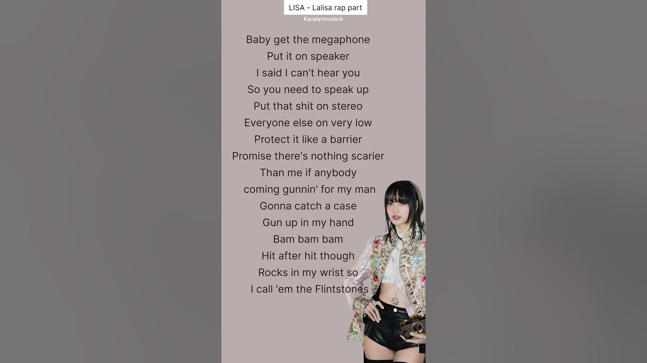 lalisa rap part lyrics✨ #shorts #lisa #lalisa #blackpink