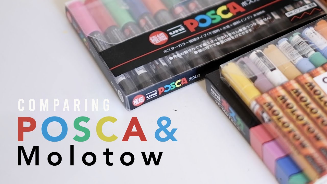 Posca vs Molotow Acrylic Markers  Which one should you choose? 