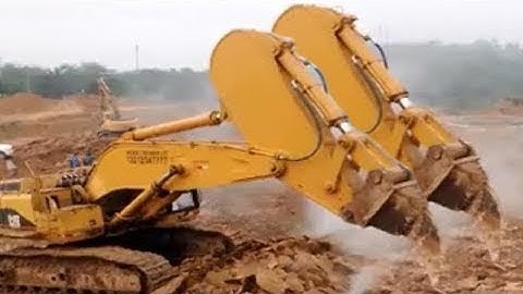 Dangerous Idiots Extreme Heavy Equipment Excavator Fastest Driver Operator & Fails Skill