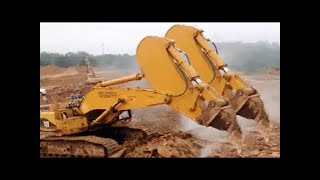 Dangerous Idiots Extreme Heavy Equipment Excavator Fastest Driver Operator &amp; Fails Skill