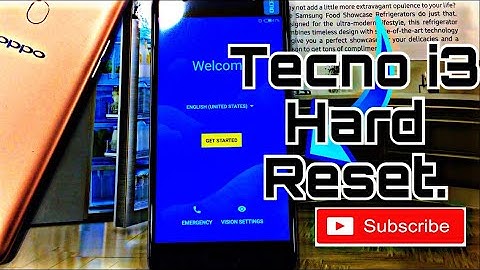 Tecno i3 Hard Reset.