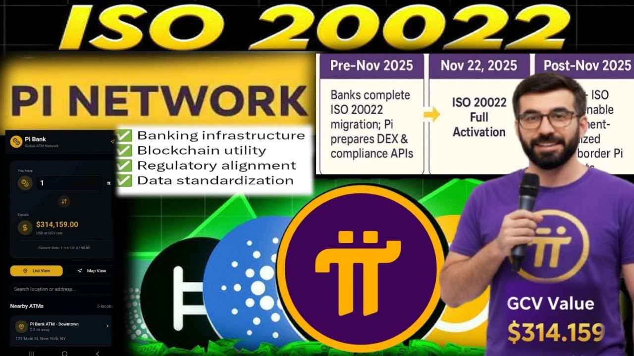 Pi network update Banks worldwide complete their ISO 20022 migration. Pi  Network finalizes its DEX