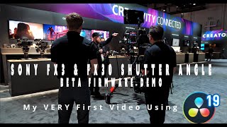 Sony FX3 Shutter Angle Firmware Update | NAB Show 2024