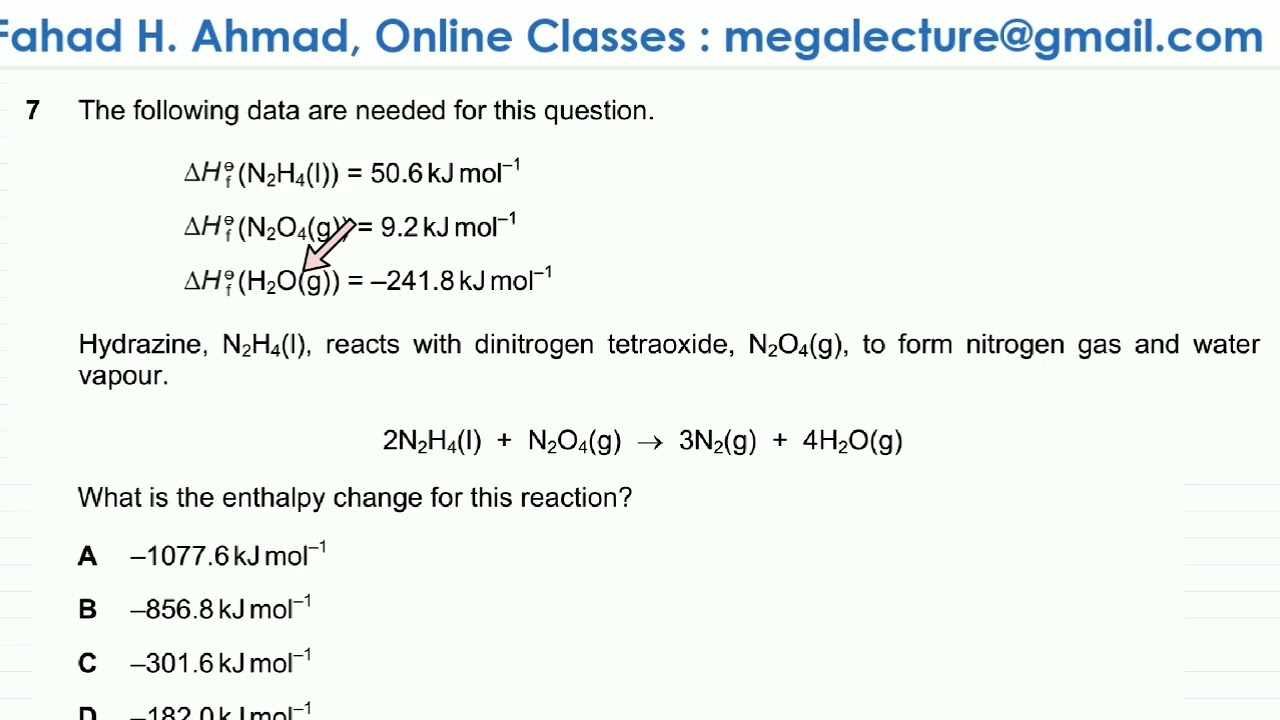 7 9701 W19 Qp 11 Hess Law Formula Energetics Mega Lecture Youtube 7 9701 W19 Qp 11 Hess Law Formula Energetics Mega Lecture Youtube