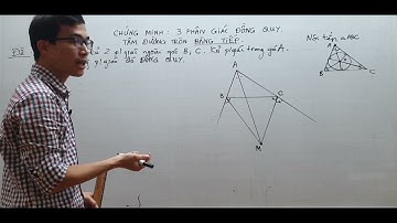 Toán lớp 7 - Tâm đường tròn bàng tiếp - Giao điểm của 2 phân giác ngoài và 1 phân giác trong