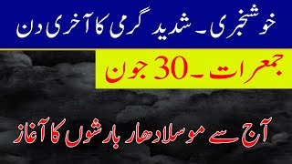 Rain will start Today |  weather report | Pakistan weather forecast | weather update