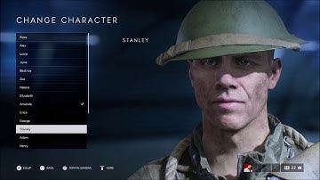 Battlefield V Character & Weapon Customization Options