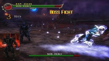 Noob Saibot impersonate Subzero | Noob Saibot VS Subzero - Mortal Kombat Shaolin Monks Boss Fight