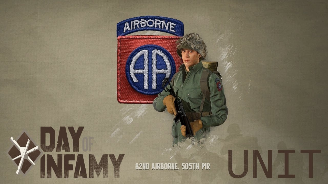82nd Airborne, 505th PIR skin unit [Day of Infamy Units Showcase]
