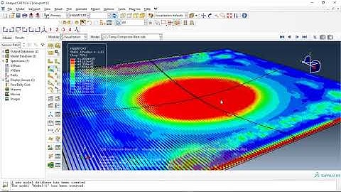 Simulation blast explosion over sandwich panel(Al-Epoxy-Glass) in Abaqus