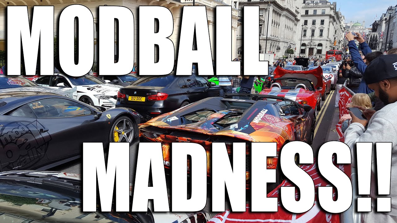 Modbal AUDI R8 v10 plus, Aventador, Huracan revving loud at Modball rally ...