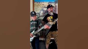 Thumbnail of Slayer - Raining Blood (Guitar Cover by Scott Ian & his son) #slayer #anthrax #thrash #metal #shorts