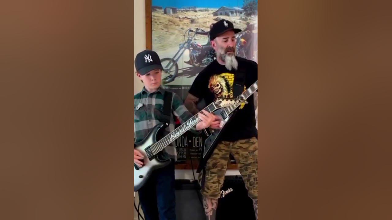 Slayer - Raining Blood (Guitar Cover by Scott Ian & his son) #slayer #anthrax #thrash #metal #shorts