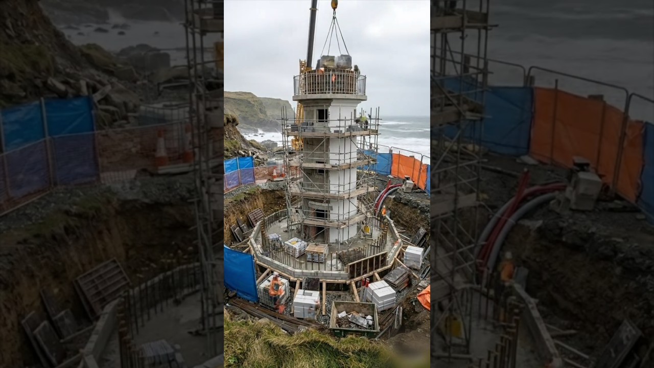 This lighthouse was built from scratch 