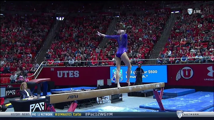 Hailey Burleson (Washington) 2018 Beam vs Utah 9.85