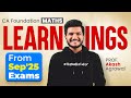 Learnings from Sept 2025 Maths exam? What went wrong? CA Foundation Maths Akash Agrawal