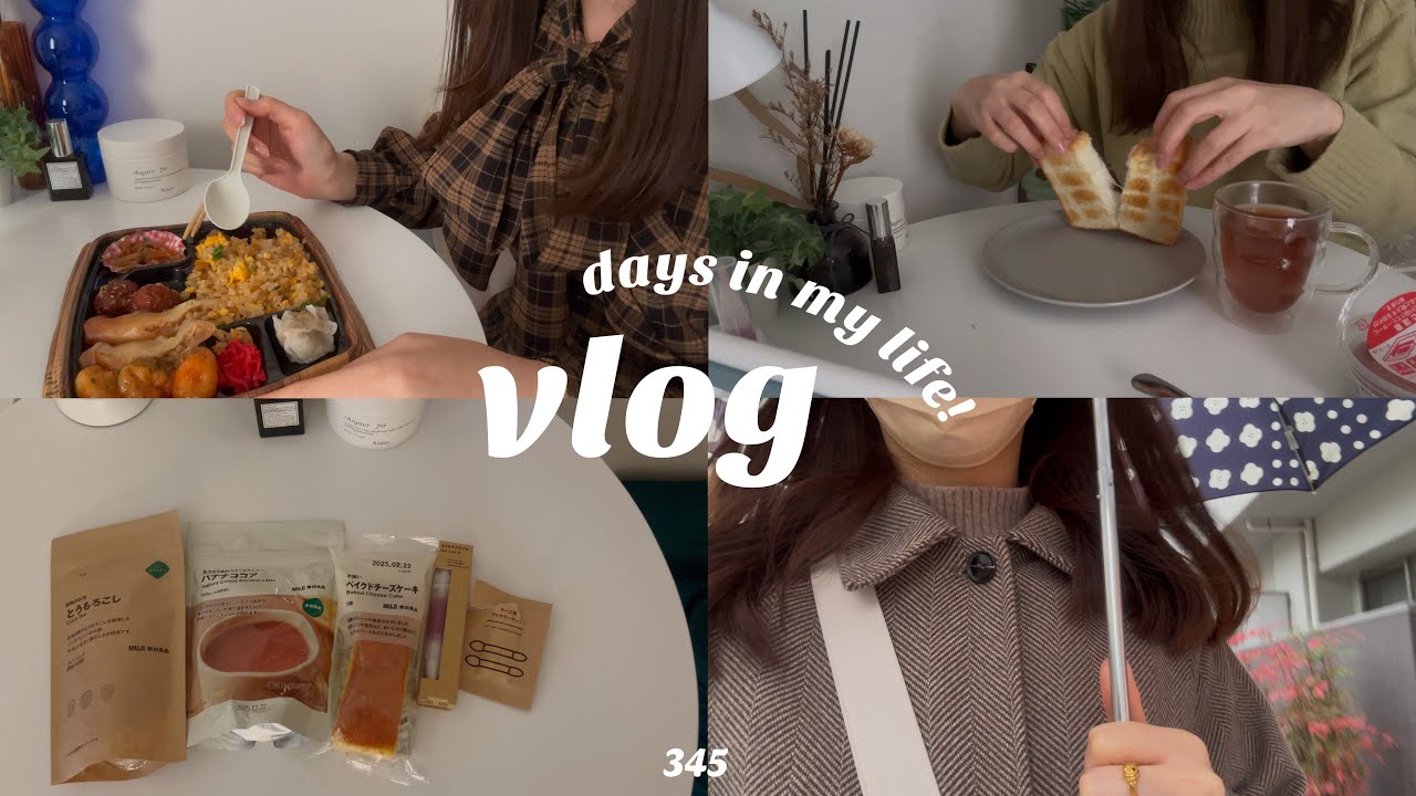 vlog. 手取り30万の社会人🌿 無印良品購入品🌼 ご飯のキロク、後半は趣味ブイログ👦🏻🎸💕 アラサー、独身、1人でも楽しい休日🌙