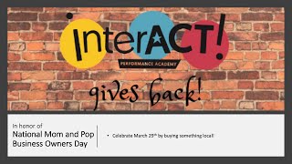 InterACT Performance Academy Gives Back - March 2021