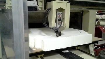 Cutting Corrugated Paper with 8 inch Burr on Motion Master CNC
