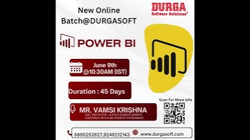📊 New Online Batch @ DURGASOFT!