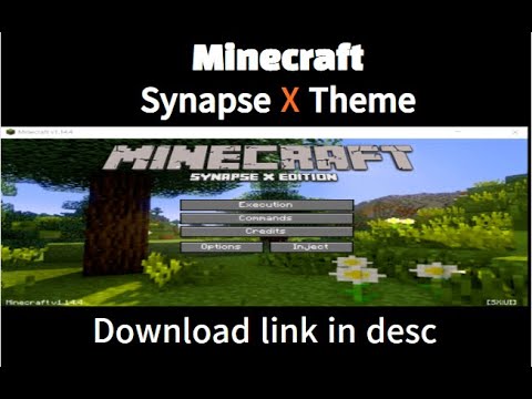 Synaxis Tutorial Minecraft MineCraft X Synapse X ?! New Synapse X MineCraft Theme - YouTube
