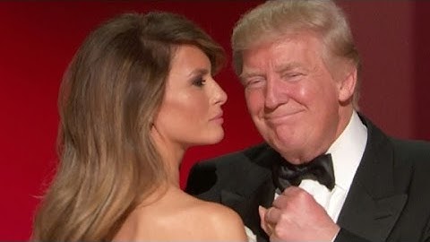 Donald and Melania Trump share first dance