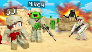 How Mikey Family and JJ Family War vs Mobs in Minecraft (Maizen)