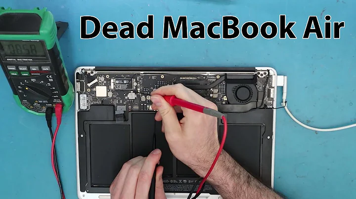 Troubleshooting and Fixing MacBook Air A1466 820-00165-A  with Orange Light No Power