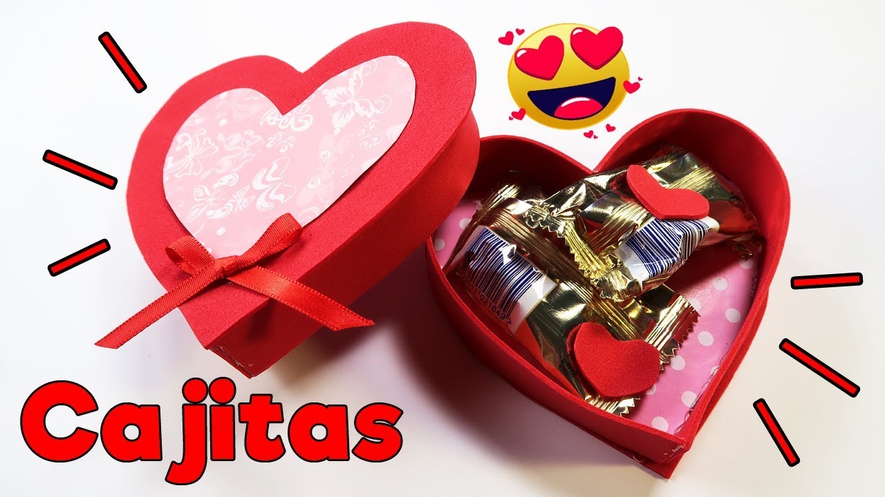 Cómo hacer cajas de regalo fácil Manualidades para San Valentín: 
